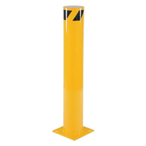 Demir Duba Metal Fabrika Park Demiri Otopark Sabit Baba Bariyeri 114mm 90 cm 3mm Kırmızı