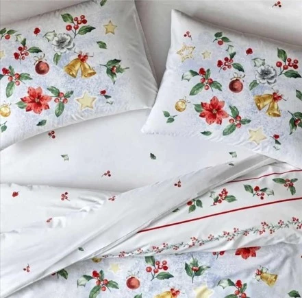 Taç Glow Parlayan Çift Kişilik Nevresim Takımı Charm Kırmızı - 4