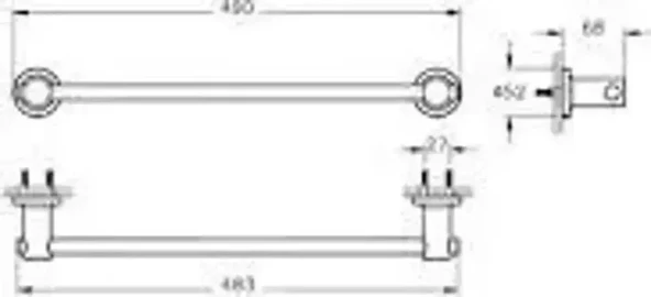 VitrA A44164 Ilia Krom Uzun Havluluk - 2