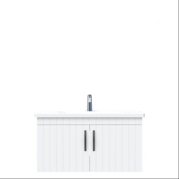 D10 Next Lavabo Dolabı Tezgah Altı Kapaklı 100 cm Beyaz Lake