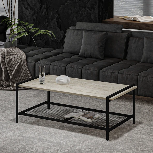 Lara Orta Sehpa Traverten - 2