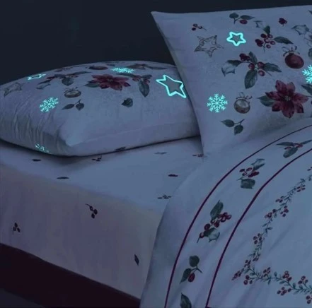 Taç Glow Parlayan Çift Kişilik Nevresim Takımı Charm Kırmızı - 5