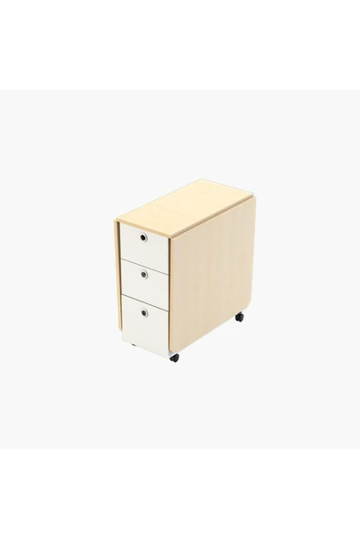 Asra Trend MDF Katlanır Mutfak Masası Akça Ağaç KM-09 - 3