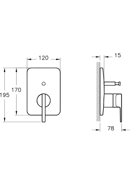 VitrA A4228626 Suit Ankastre Banyo Bataryası S.üstü - 2