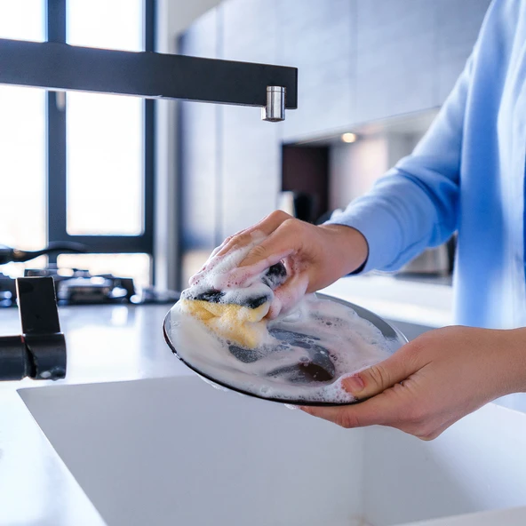 Everklean Oluklu Ekonomik Tırnak Korumalı Bulaşık Süngeri 15'li - 5