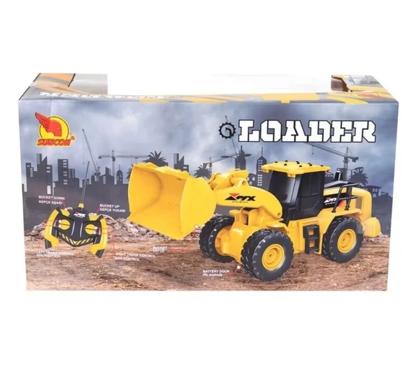 Full Fonksiyon Kumandalı İş Makinesi Kepçe 32 Cm oyuncak Araç - 3