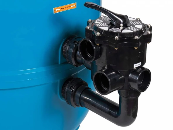 Gemaş FILTRONE Plastik Havuz Kum Filtresi Yandan Çok Yollu Vanalı 615 mm 15 m3/h-ToptancıyızBiz - 2