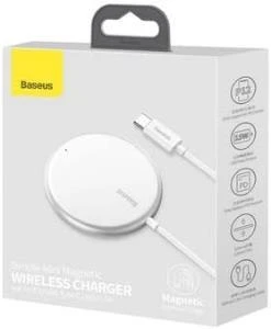 Baseus Simple Mini MagSafe Kablosuz Şarj Aleti - 4