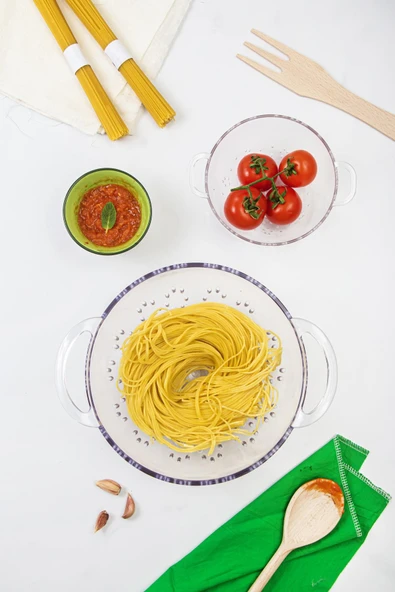 Akrilik Şeffaf 2 Li Süzgeç Seti ( Makarna & Pirinç Süzgeci ) - 4