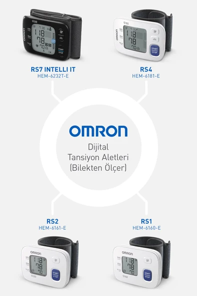 Omron  Rs4 Hem-6181-e Sensörlü 60 Hafızalı Bilekten Tansiyon Aleti - 4