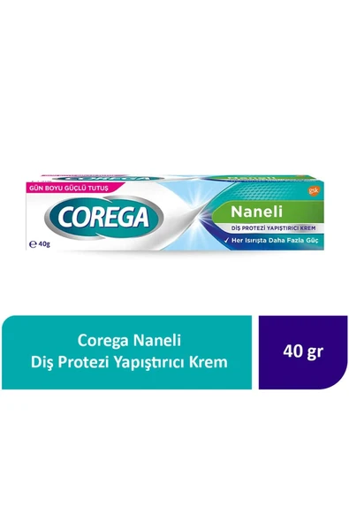 Corega  Naneli Diş Protezi Yapıştırıcı Krem 40 gr - 2