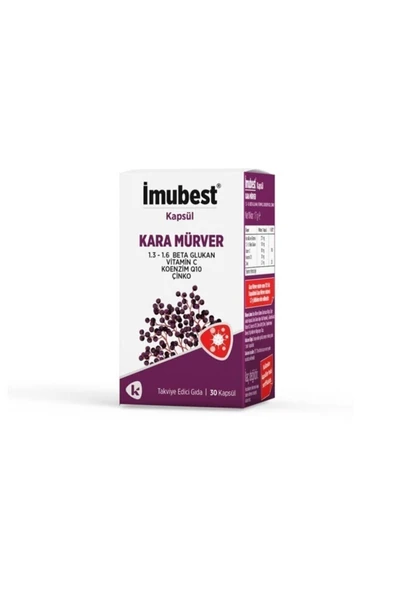 İmubest  30 Kapsul ( Kara Mürver Ekstresi )