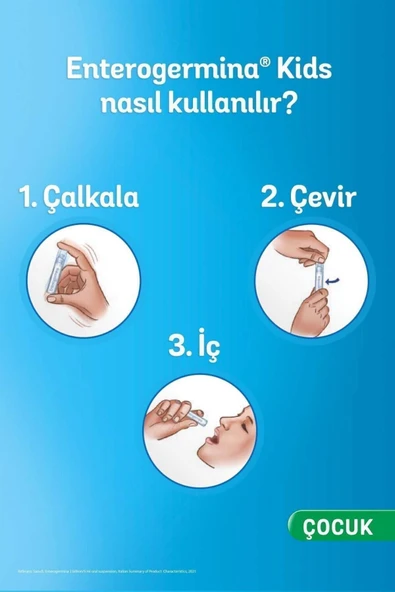 Enterogermina  Kids 20 Flakon 2 Milyar Bacillus Clausii Sporu Içeren Probiyotik 2'li Avantaj Paketi - 8