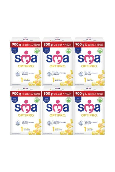 SMA  OPTIPRO 1 Numara 900 GR 6 lı Avantaj Paketi (5400 GR)