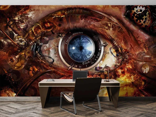 3 Boyutlu Göz Bilim Kurgu Duvar Kağıdı - Resim 3