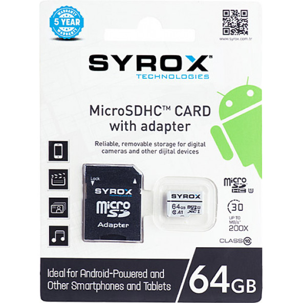 SYROX 64 GB MİCRO SD CARD