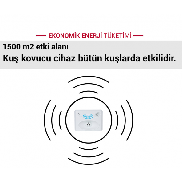 Repel EB 1500 V2 Sonik Ultrasonik Kuş Kovucu Cihaz - 4