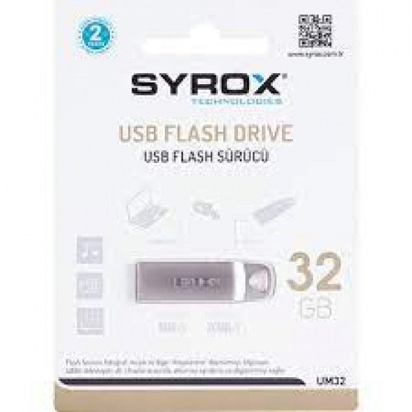 Syrox 32 GB Metal 2 USB Bellek SYX-UM32 Syrox
