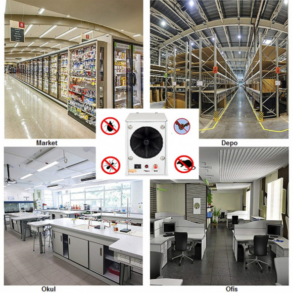 Repel END 700 Endüstriyel Ultrasonik Fare Sıçan Yarasa Kovucu - 3