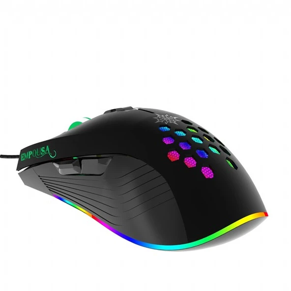 INCA IMG-047T USB RGB Led Aydınlatmalı 7200dpi Gaming Optic Siyah Mouse - Resim 2