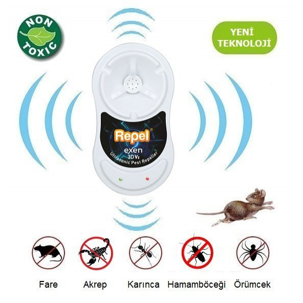 Repel eXen 3D Fare Sıçan Haşere Örümcek Akrep Kovucu