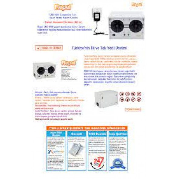 Repel END 1000 Endüstriyel Ultrasonik Fare Sıçan Yarasa Kovucu - 6