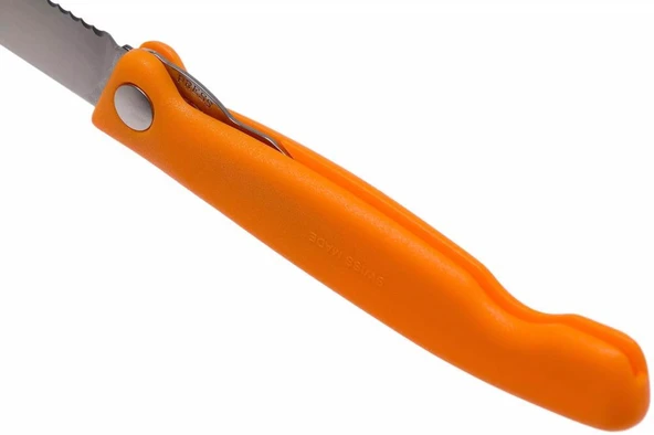 Victorinox 11cm Katlanır Domates Bıçağı Turuncu 6.7836.F9B - 6