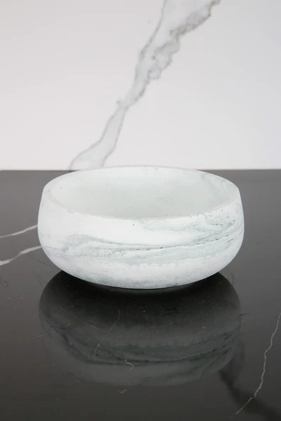 Beton Dekoratif El Yapımı Kase Çok Amaçlı Düzenleyici Havluluk Takılık - 2