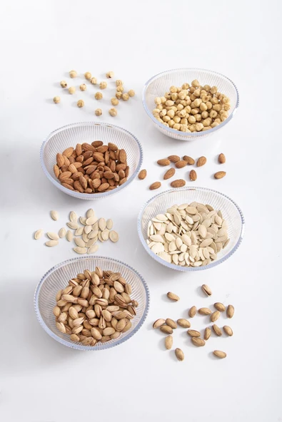 Akrilik Barok Şeffaf Oval 4lü Küçük Kase Seti & Çerezlik & Sunumluk & İkramlık (Cam Değildir) - 3