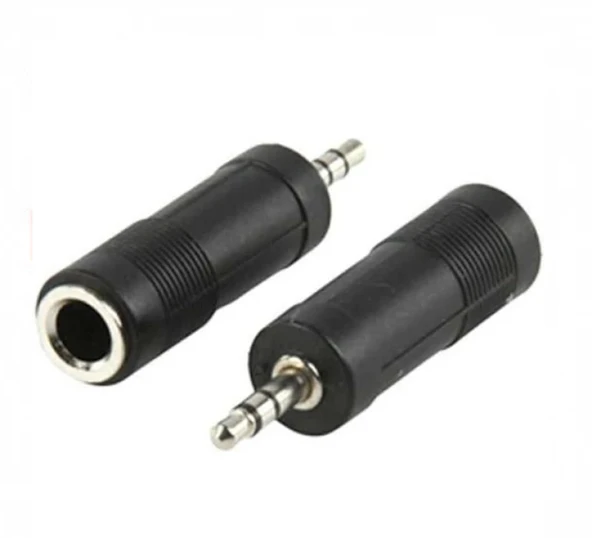 6,3MM DİŞİ 3,5MM ERKEK AUX ÇEVİRİCİ GİTAR JACK 6.3MM DİŞİ 3.5MM ERKEK AUX  ÇEVİRİCİ - 2