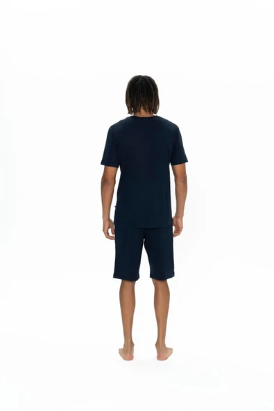 U.S. Polo Assn. Erkek %100 Pamuk 3'lü Çizgili Pijama Takım - 8