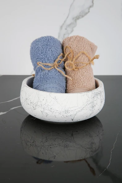 Beton Dekoratif El Yapımı Kase Çok Amaçlı Düzenleyici Havluluk Takılık