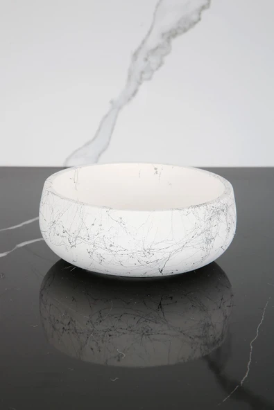 Beton Dekoratif El Yapımı Kase Çok Amaçlı Düzenleyici Havluluk Takılık - 2