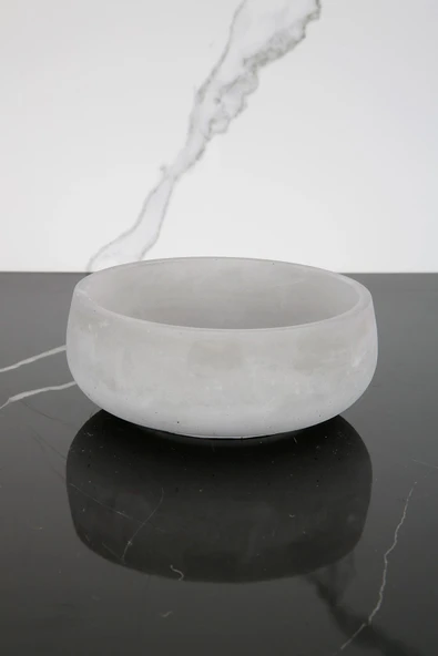 Beton Dekoratif El Yapımı Kase Çok Amaçlı Düzenleyici Havluluk Takılık - 2