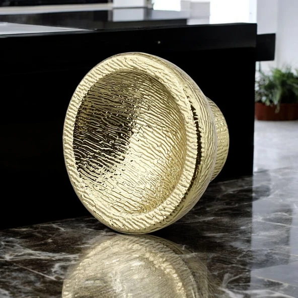 Alegro Düğme Gold Mobilya Mutfak Dolap Dolabı Çekmece Kulpu Kulbu Plastik Altın Tek Vida Altın Kulp - 5