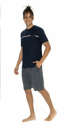 U.S. Polo Assn. Erkek Alt Üst Pijama Şort Takım - 2