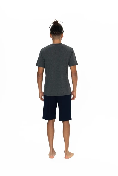U.S. Polo Assn. Erkek Alt Üst Pijama Şort Takım - 6