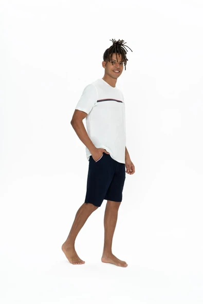 U.S. Polo Assn. Erkek Alt Üst Pijama Şort Takım - Resim 9