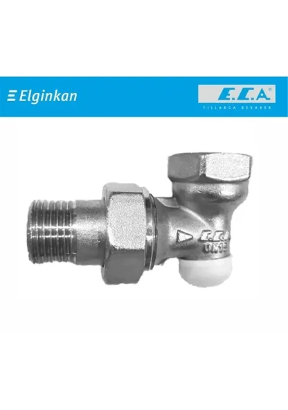 Eca Radyatör Geri Dönüş Valfi Köşe 1/2"