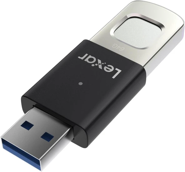 Lexar 64GB Parmak İzi Okuyuculu F35 Pro 300Mb 3.2 USB Flash Bellek - 3