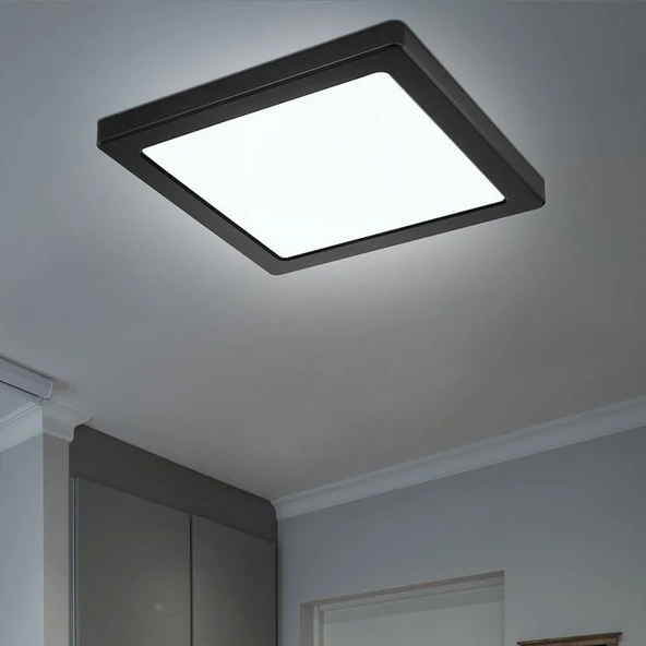 24 Watt Beyaz Işık, Çok Kaliteli Sıva Üstü Metal Kasa Tavan Armatürü, 1700 Lümen 6500 Kelvin Armatür ürün görseli 1