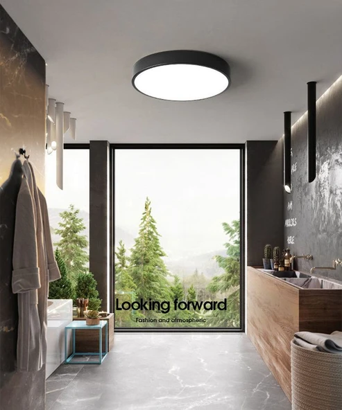 24 Watt Beyaz Işık, Çok Kaliteli Sıva Üstü Metal Kasa Tavan Armatürü, 1700 Lümen 6500 Kelvin Armatür - Resim 3