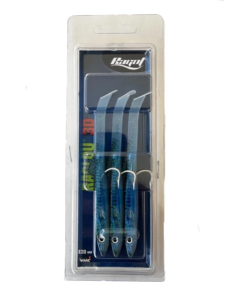 Ragot Raglou 3D Silikon Balık 120mm GM 3 Adet ürün görseli