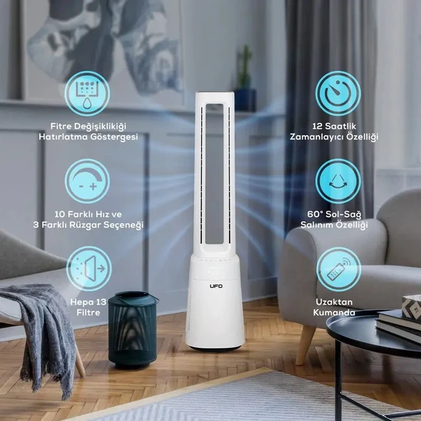 UFO ATH-20 Kanatsız Fan ve Hava Temizleyici - 7