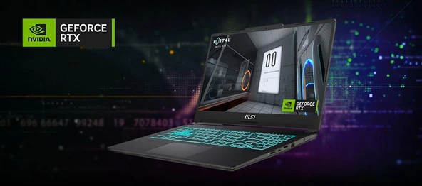 MSI NB CYBORG 15 A13VF-893XTR I7-13620H 16GB DDR5 RTX4060 GDDR6 8GB 512GB SSD 15.6 FHD 144Hz DOS - 11