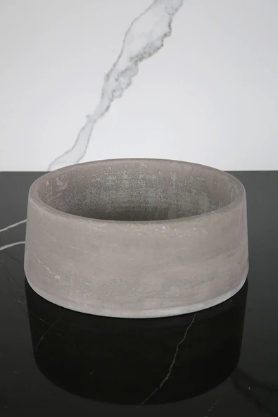 Beton Dekoratif El Yapımı Kase Çok Amaçlı Düzenleyici Havluluk Takılık 20 Cm - 2