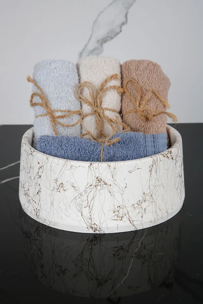 Beton Dekoratif El Yapımı Kase Çok Amaçlı Düzenleyici Havluluk Takılık 20 Cm - 7