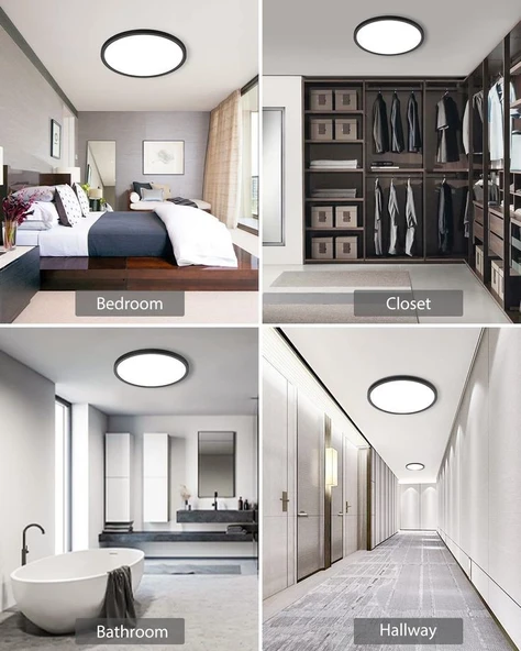 24 Watt Günışığı Ledli, Çok Kaliteli Sıva Üstü Metal Kasa Tavan Armatürü, 1700 Lümen 3000K Armatür - Resim 7