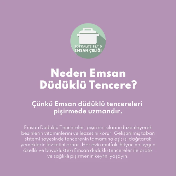 Emsan Burcu Paslanmaz Çelik Düdüklü Tencere 10 Lt - 2