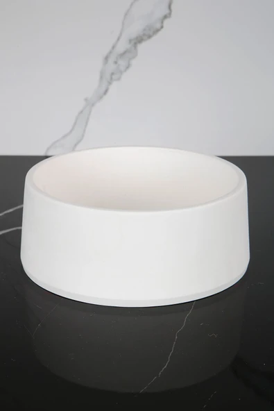 Beton Dekoratif El Yapımı Kase Çok Amaçlı Düzenleyici Havluluk Takılık 20 Cm - 10